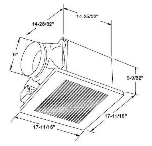 Panasonic Whisper Ceiling 390 CFM Bathroom Fan