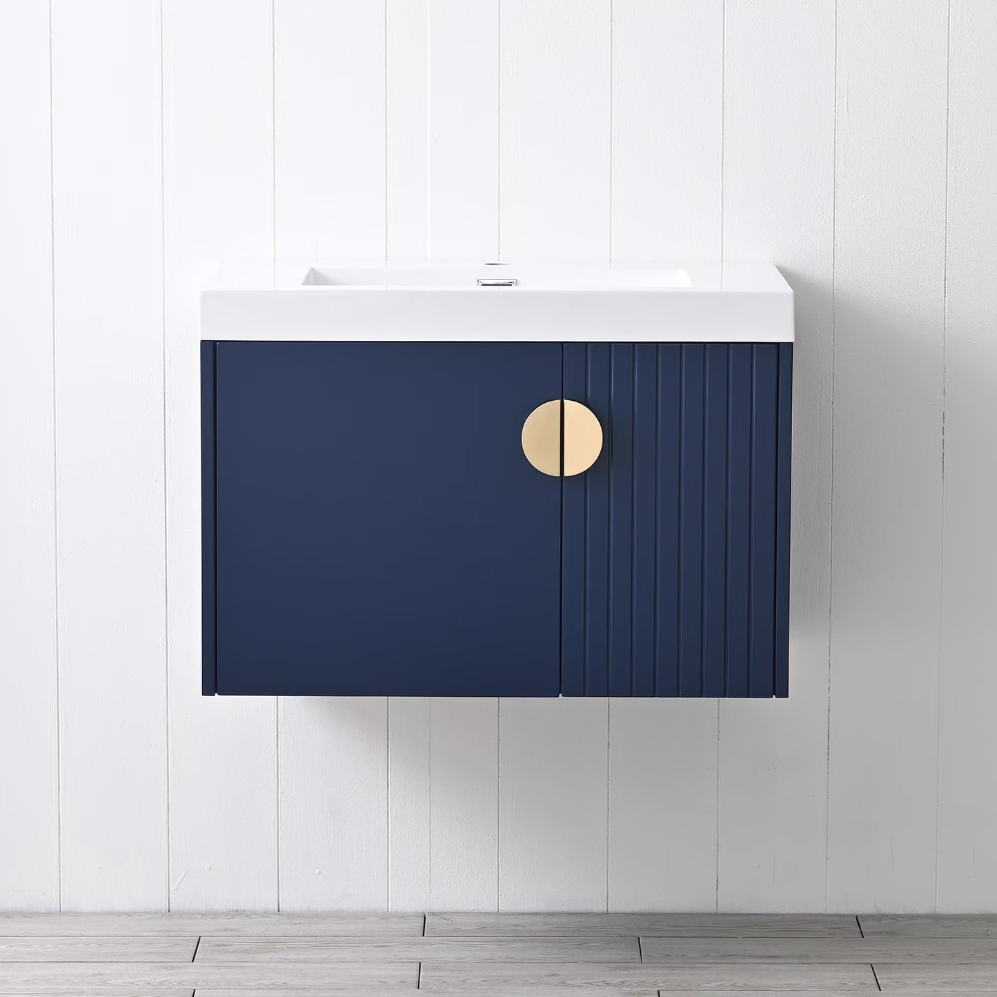 Floating & Wall Mounted Bathroom Vanity Set with Acrylic Sink