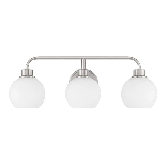 Bathroom Vanity Light in Brushed Nickel