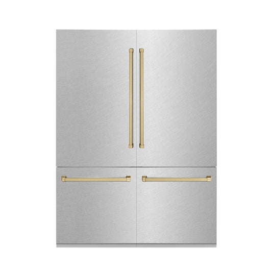 ZLINE KITCHEN AND BATH RBIVZSN60CB french door built in refrigerator