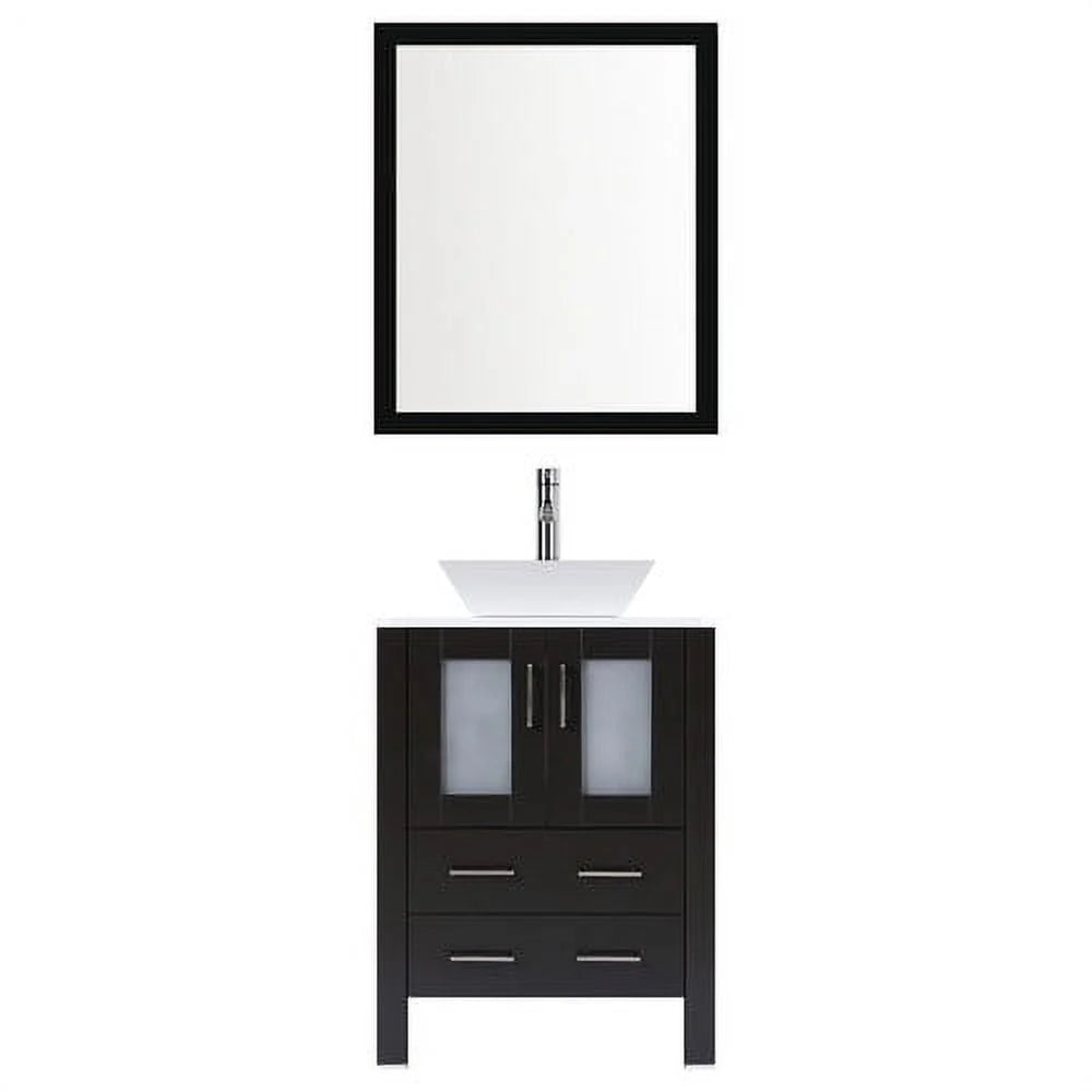 LessCare Modern 30'' Single Bathroom Vanity Set with Mirror