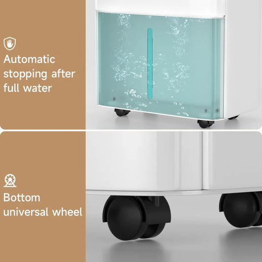Dehumidifiers for Home, 2500 Sq.Ft with Drain Hose Max 26 Pints, Dehumidifier for Basement, Bathroom, Bedroom, Three Modes, Intelligent Humidity Control, Dry Clothes, 24HR Timer