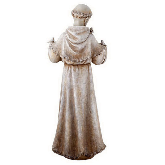 Saint Francis Bird Bath & Feeder Statue, Outdoor D��?cor, 24 Inches