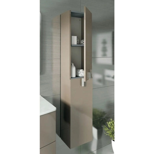 Eviva Cali 12" Brown Modern Bathroom Linen Side Cabinet