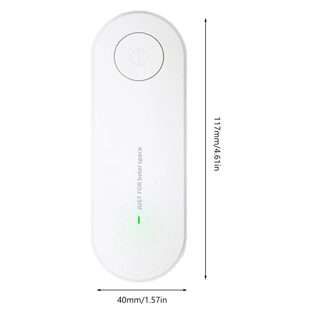 Harupink 2Pcs Portable Air Purifier, Plug-in Air Purifier Ionizer Dust Cleaner Cigarette Smoke Eliminator for Bedroom Kitchen Home Bathroom Toilet Deodorizer