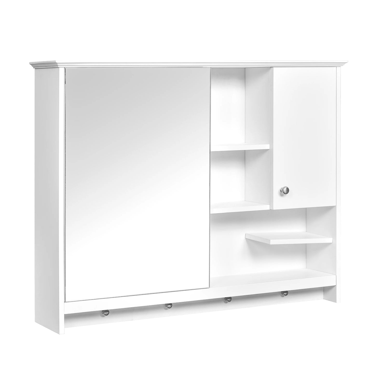 Bathroom Storage Cabinet 36 Inch Wall Mounted Medicine Cabinet, Bathroom Storage Cabinet with Mirror Door and Adjustabl Shelf, Mirror Cabinet for Bathroom,Bathroom Wall Storage
