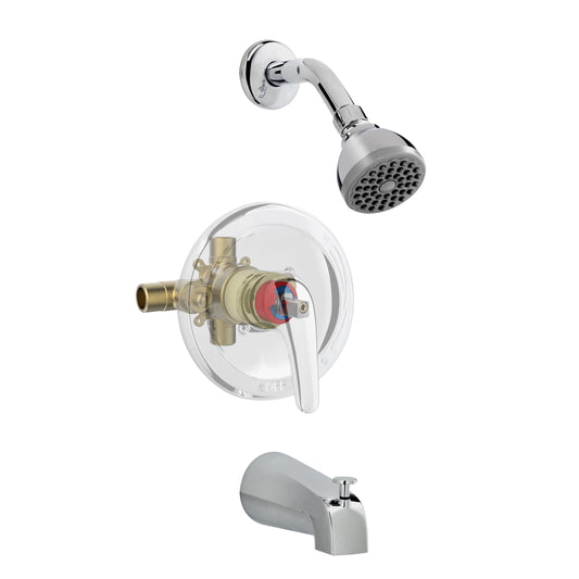 Belanger EBY90CCP Single Handle Shower Head and Bathtub Faucet, Polished Chrome