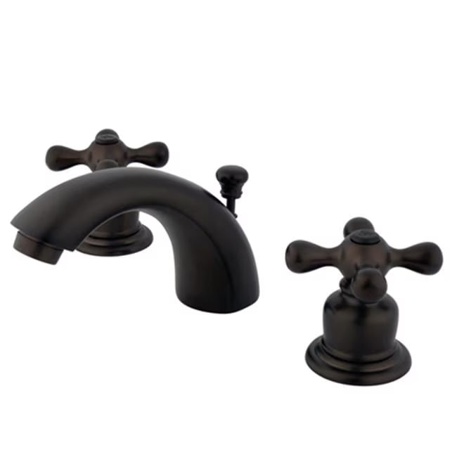 Kingston Brass KB944AX Victorian Mini-Widespread Bathroom Faucet, Polished Chrome/Polished Brass