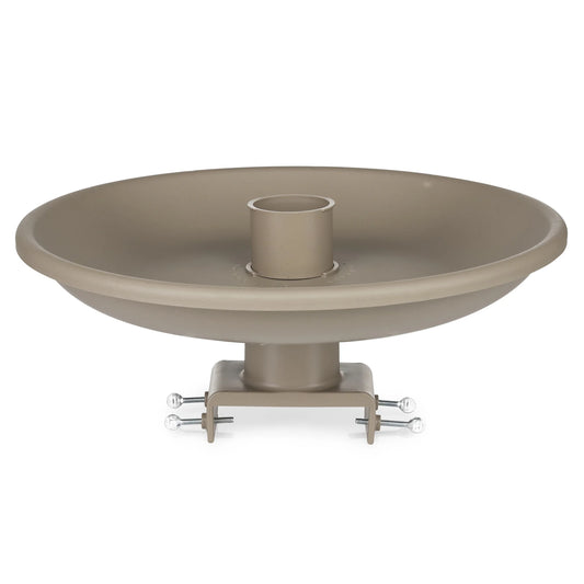 Farm Innovators 150 Watt Plastic Heated Birdbath w/ Deck Mount, Tan