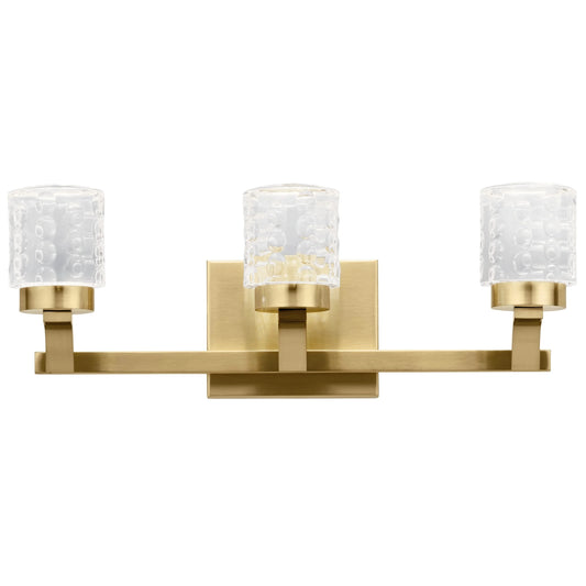 Elan Rene 19 1/4" Wide Champagne Gold 3-Light LED Bath Light