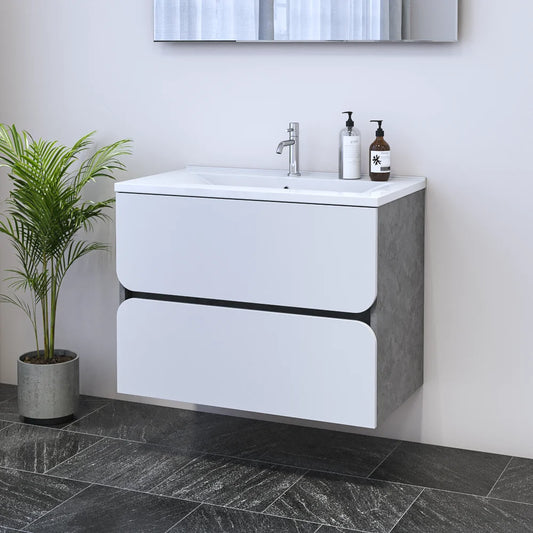 Azurro 2S 80 Floating Bathroom Vanity (32" Width)