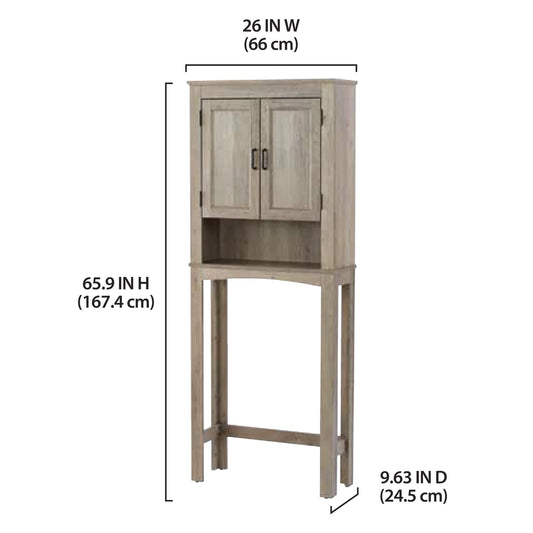 Better Homes & Gardens 26in. Over the Toilet Bathroom Space Saver Cabinet, Rustic Gray