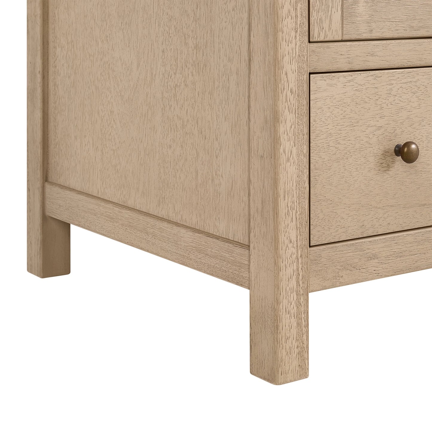 Alaterre Furniture Lucca 48 Inch Bathroom Vanity Without Sink (Natural)
