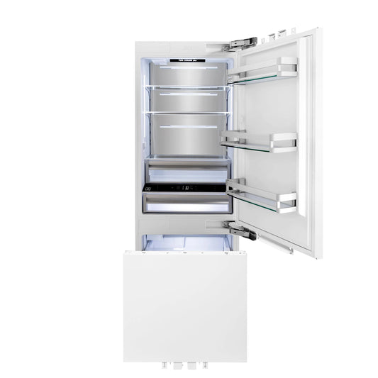 ZLINE KITCHEN AND BATH RBIV30 bottom freezer built in refrigerator