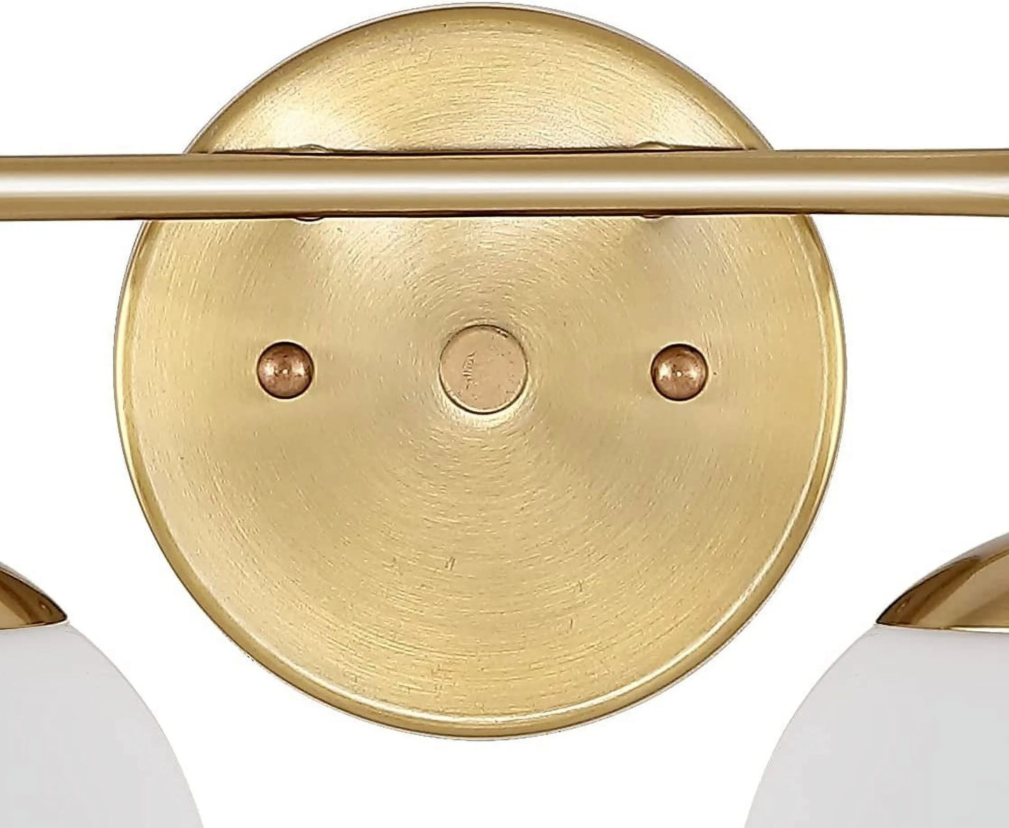 JONATHAN Y JYL3536A Parisian Globe 25" 3-Light Metal/Frosted Glass Modern Contemporary LED Vanity Midcentury Glam 2700K LED 4W Bulbs Entryway Lobby Kitchen Bathroom Bedroom Hallway, Brass Gold