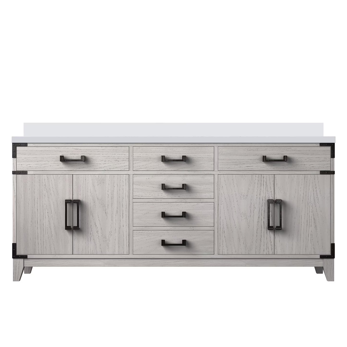 Laurel 20 in W x 18 in D Grey Oak Single Bath Vanity and Acrylic Top