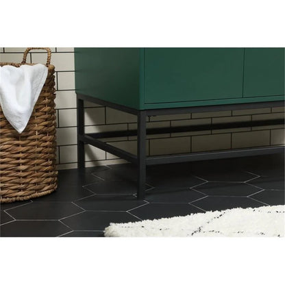 Elegant Kitchen and Bath 42 Inch Single Bathroom Vanity In Green
