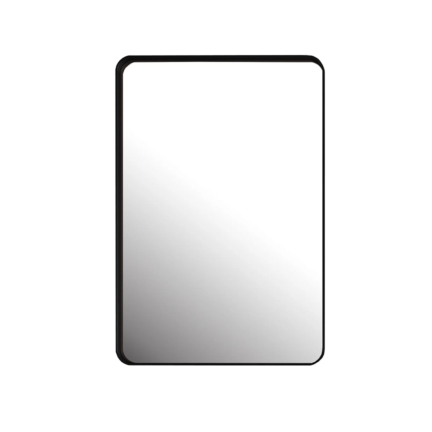 20x30 Inch Recessed Black Metal Medicine Cabinet with Full-Length Mirror - Adjustable Tempered Glass Shelves, Moisture-Resistant Storage, Wall-Mounted Design for Modern & Traditional Bathrooms