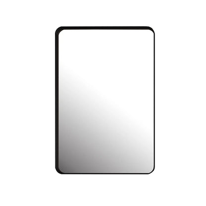 20x30 Inch Recessed Black Metal Medicine Cabinet with Full-Length Mirror - Adjustable Tempered Glass Shelves, Moisture-Resistant Storage, Wall-Mounted Design for Modern & Traditional Bathrooms