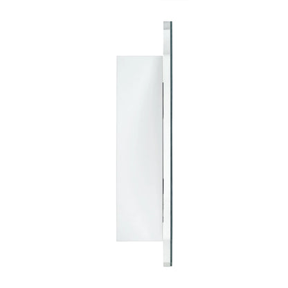 Frameless Irregular Medicine Cabinet with Beveled Mirror Bathroom Medicine Cabinet Mirror with Storage for Bathroom, 19'' H x 24'' W