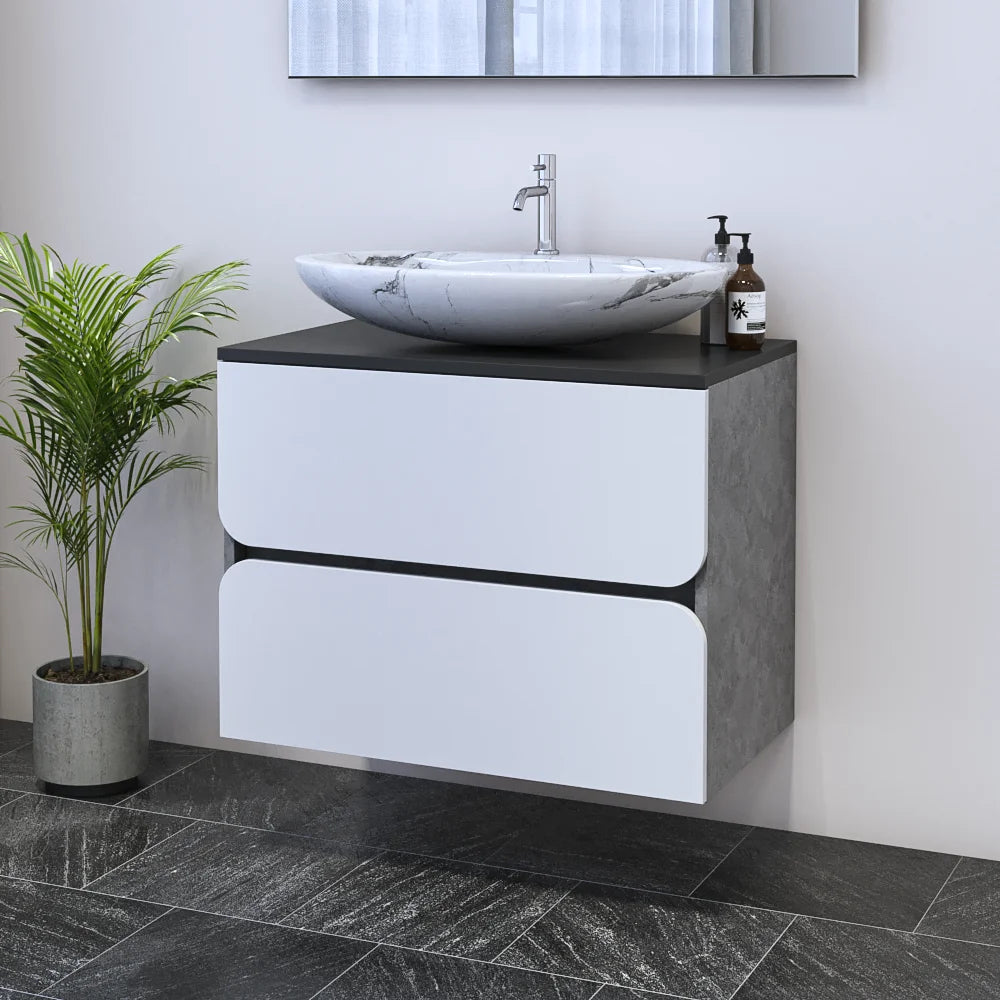 Azurro 2S 80 Floating Bathroom Vanity (32" Width)