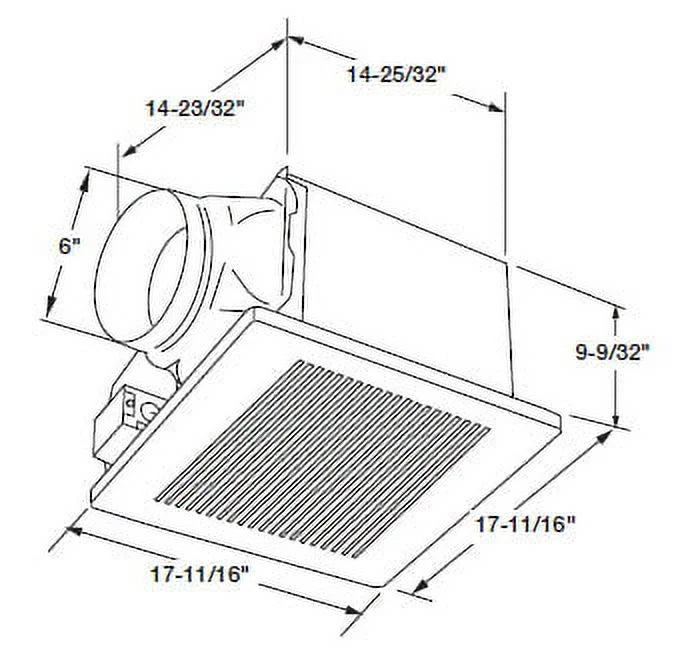 Panasonic Whisper Ceiling 390 CFM Bathroom Fan