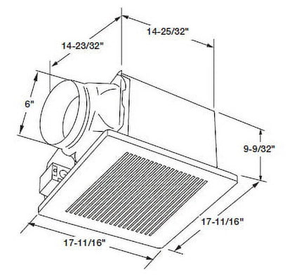 Panasonic Whisper Ceiling 390 CFM Bathroom Fan