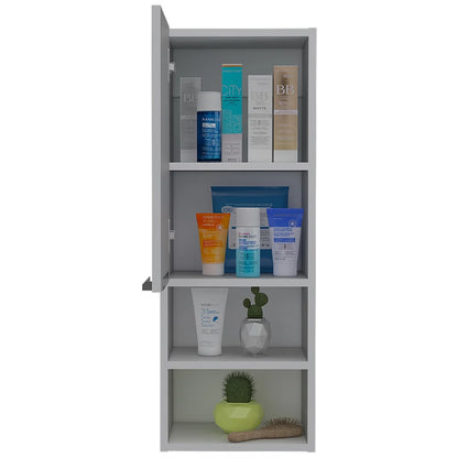Cfowner Wall Bathroom Cabinet with 2 Shelf & Doors, Wall Mount Medicine Cabinet for Bathroom, Over The Toilet Space Saver Storage Cabinet