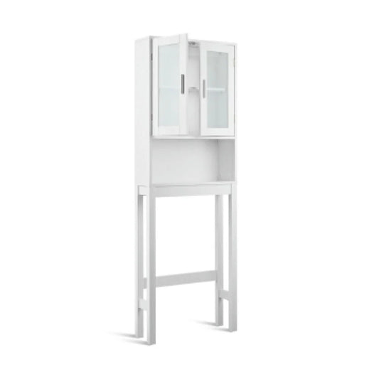 Yardi Yard Over the Toilet Bathroom Storage Cabinet with Adjustable Shelf, Bathroom Organizers and Storage