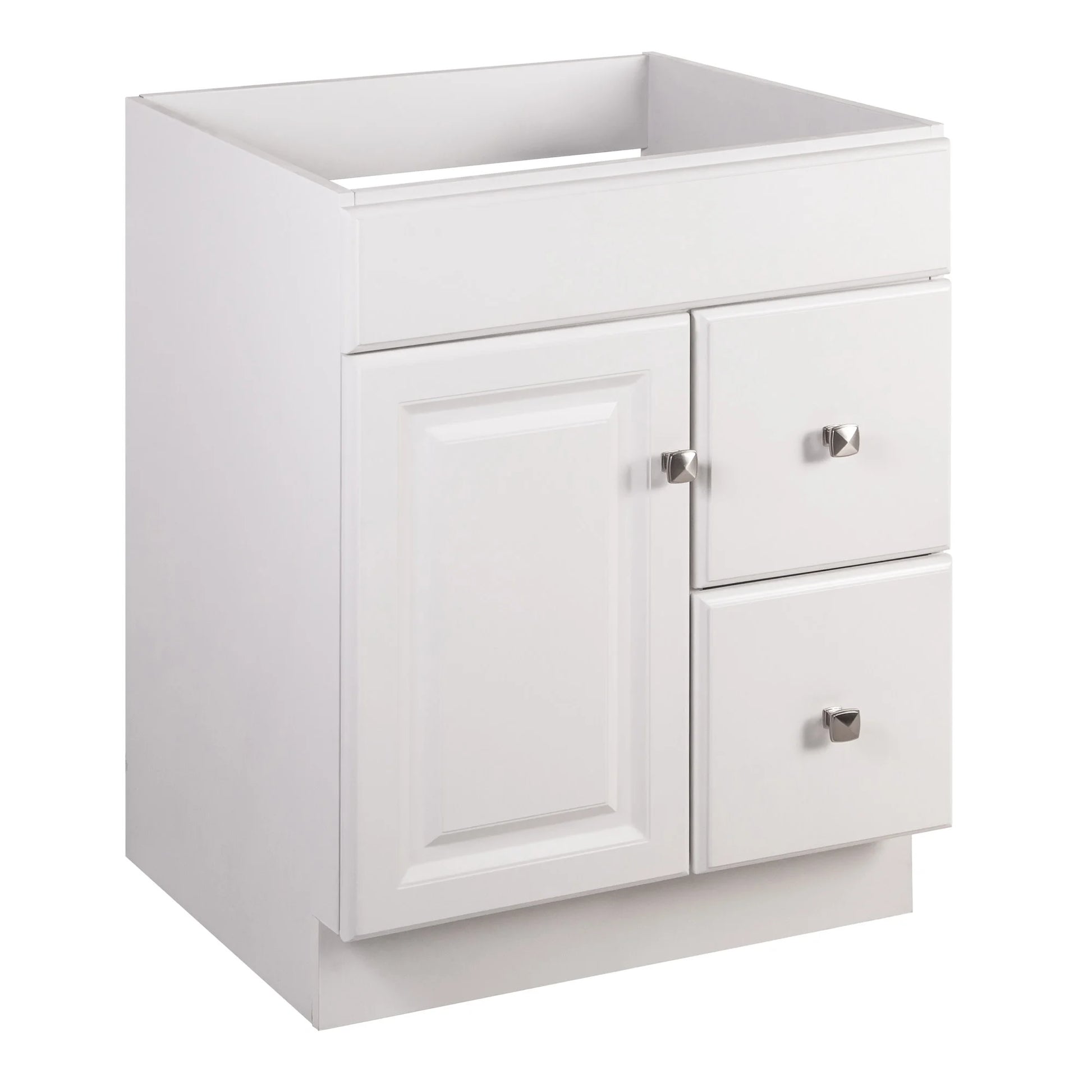 Design House Solid Wood 24" Wyndham 1-Door Ready to Assemble Bath Vanity Cabinet, White