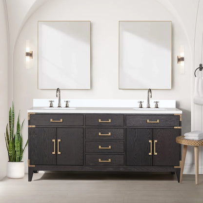 Laurel 20 in W x 18 in D Grey Oak Single Bath Vanity and Acrylic Top
