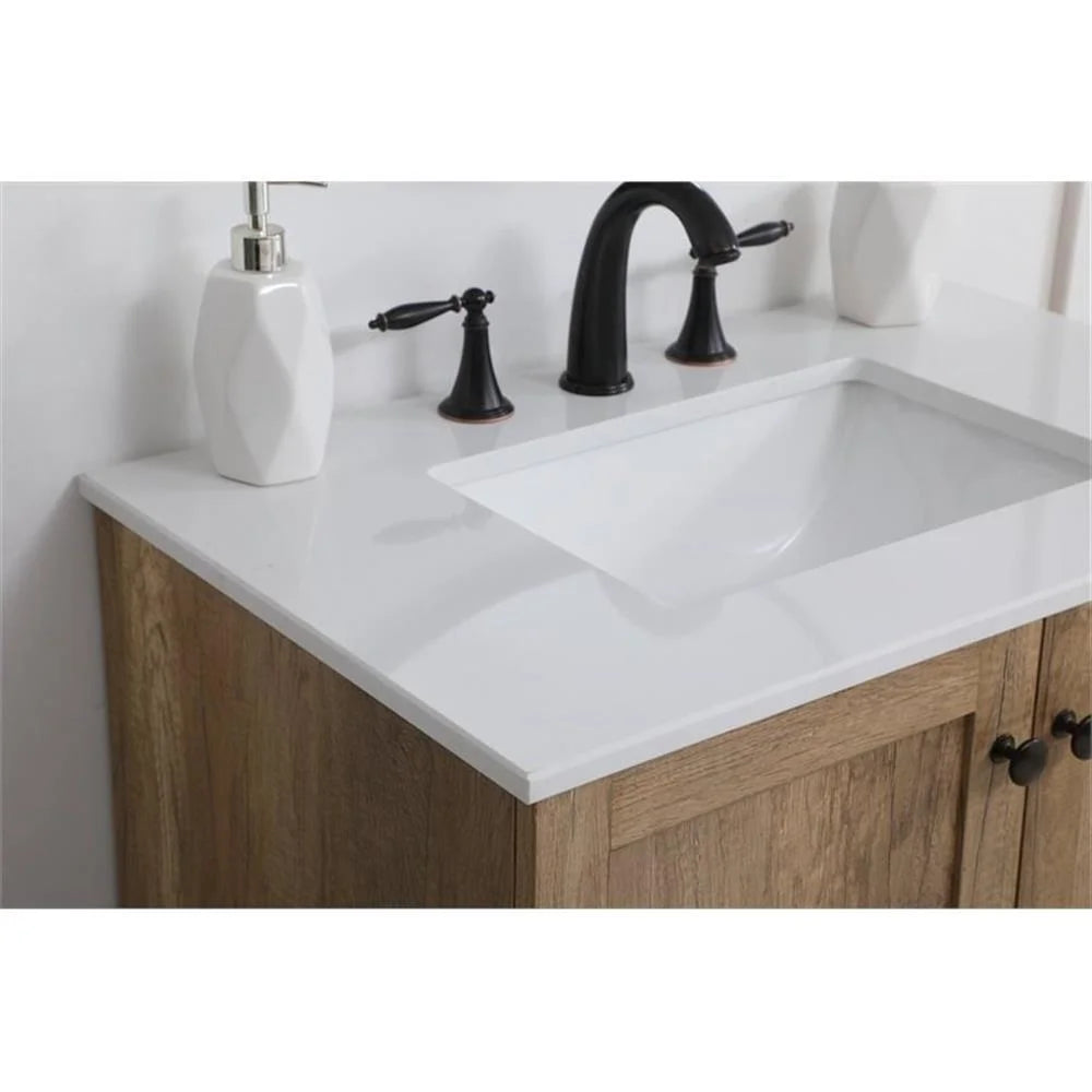 30 inch Single Bathroom Vanity in Natural oak