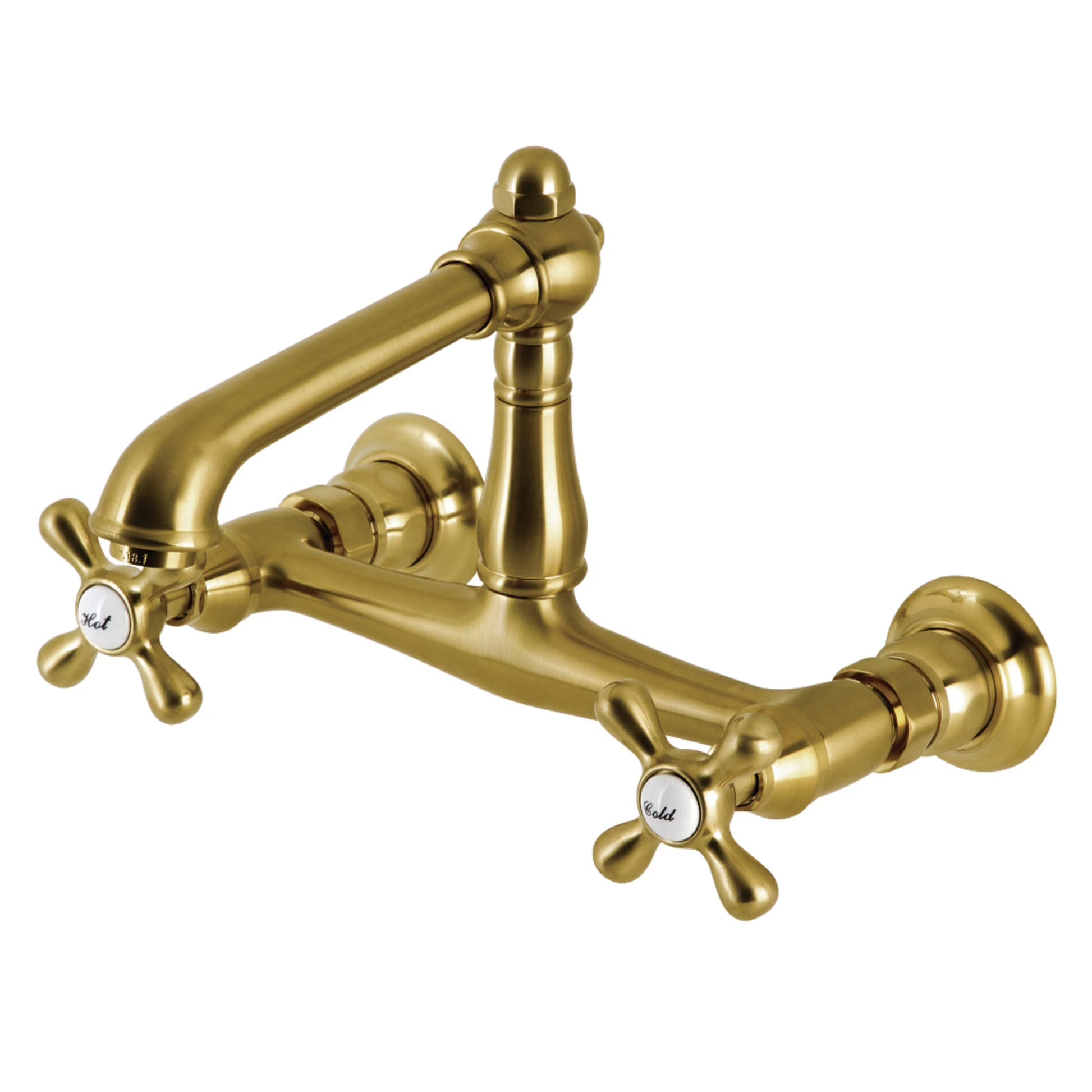 Kingston Brass KS7245AX 8-Inch Center Wall Mount Bathroom Faucet, Oil Rubbed Bronze
