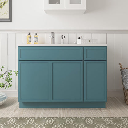 45 in. W x 21 in. D x 32.5 in. H Bath Vanity Cabinet without Top in Brown