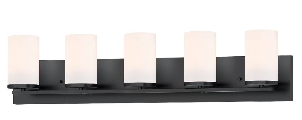 10285SWBK-Maxim Lighting-Lateral - 5 Light Bath Vanity-7.63 Inches Tall and 33.5 Inches Wide-Black Finish