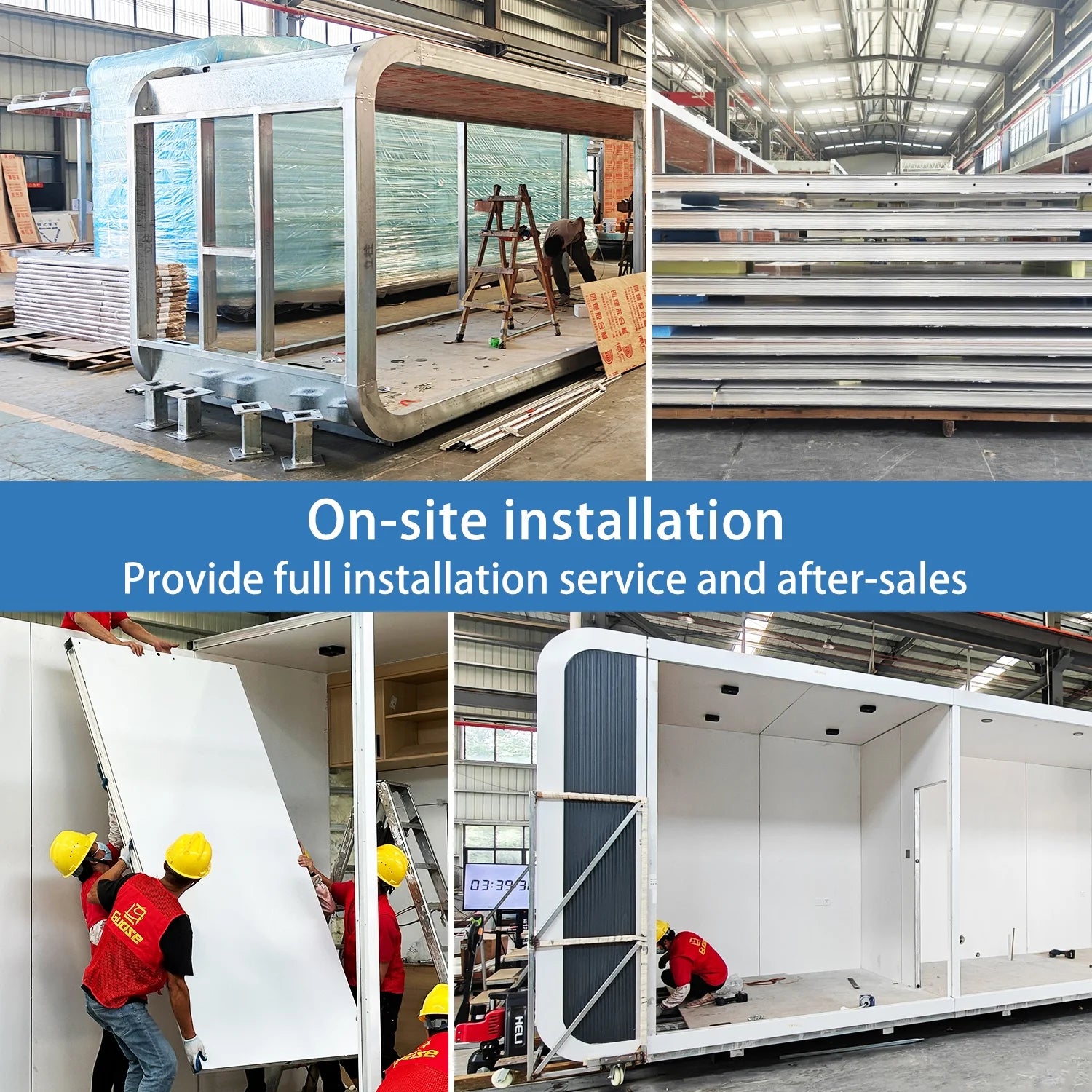 THLAND Luxury modern prefab cabin - 20ft mobile capsule with bedroom, kitchen and bathroom, storm resistant prefab cabin -16 typhoon and 11 earthquake proof mobile cabin for travel and outdoor living