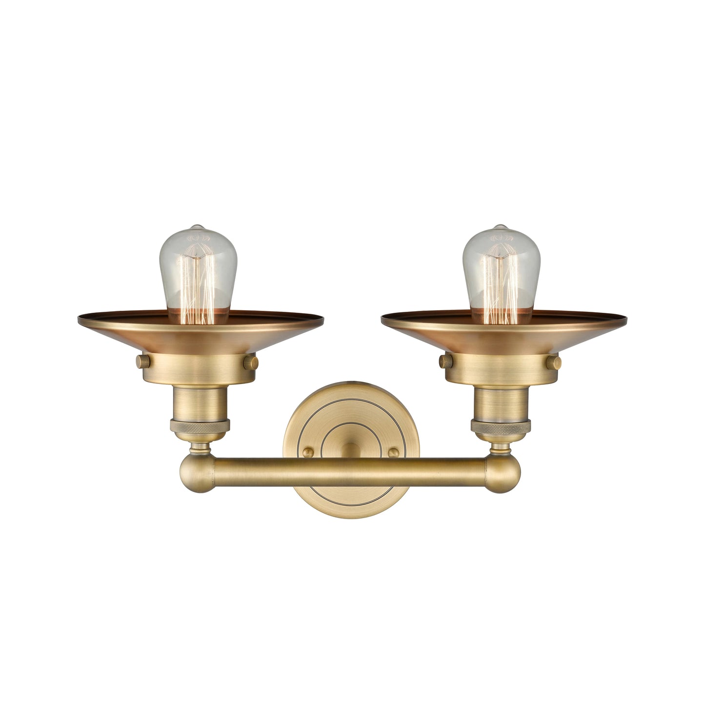 Innovations Lighting Railroad - 2 Light 17" Bath Vanity Light Antique Brass