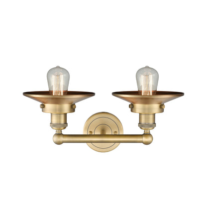 Innovations Lighting Railroad - 2 Light 17" Bath Vanity Light Antique Brass