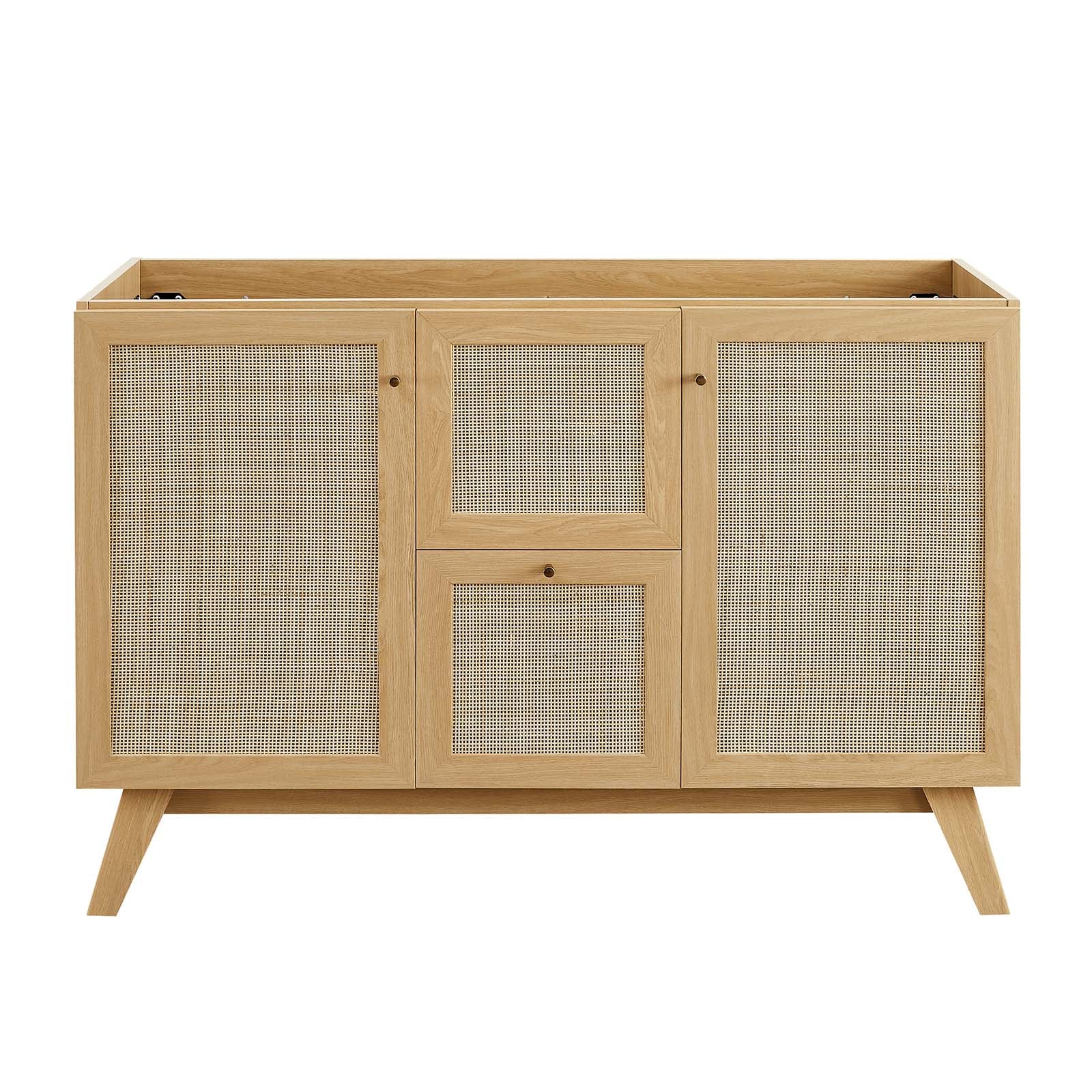 Modway Soma 48�?Double Sink Bathroom Vanity in Oak White