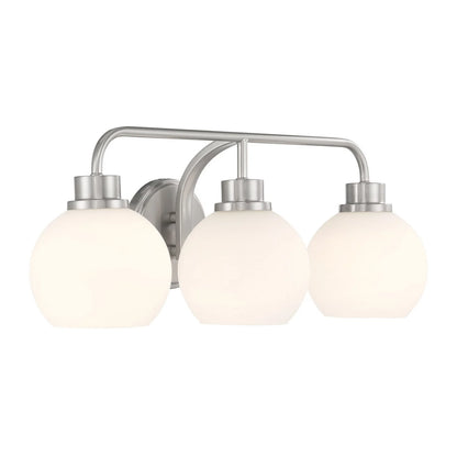 Bathroom Vanity Light in Brushed Nickel