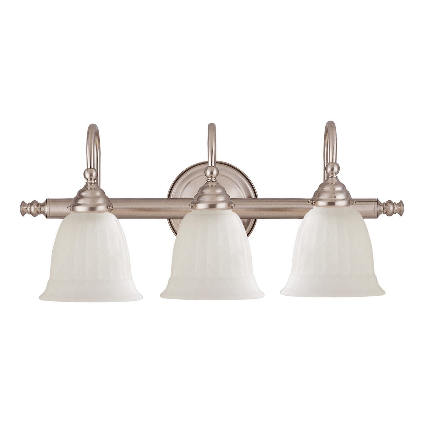 Brunswick 3-Light Bathroom Vanity Light in Chrome