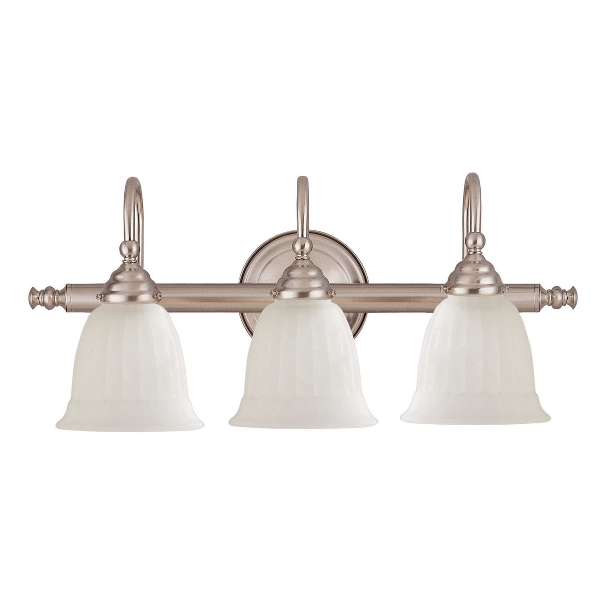 Brunswick 3-Light Bathroom Vanity Light in Chrome