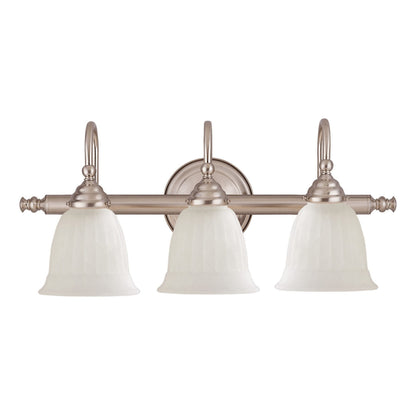 Brunswick 3-Light Bathroom Vanity Light in Chrome