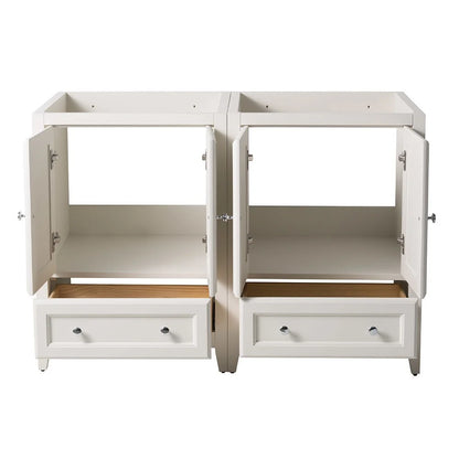 Fresca Oxford 48" Antique White Traditional Double Sink Bathroom Cabinets