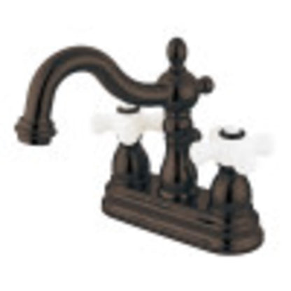 Kingston Brass KS1602PX 4 in. Centerset Bathroom Faucet, Polished Brass