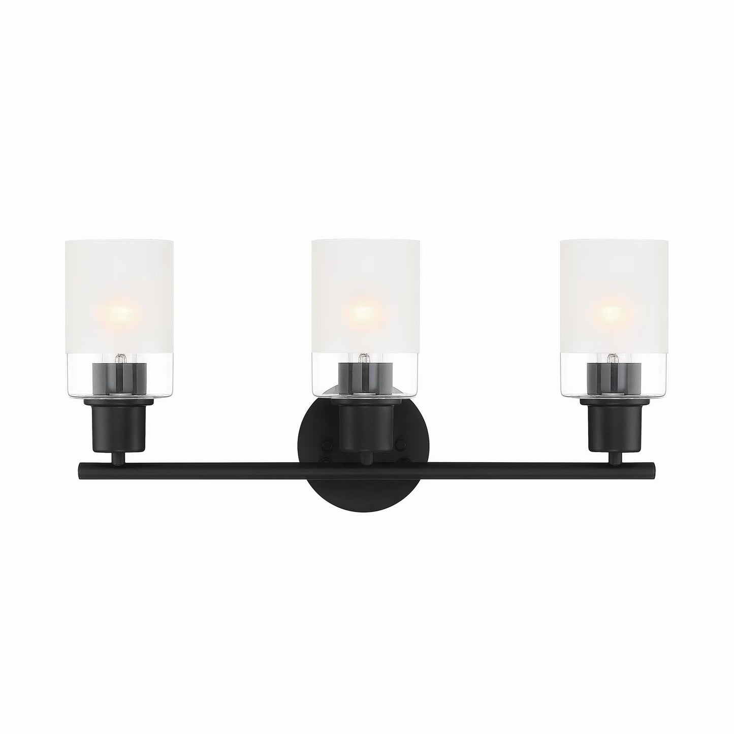 Designers Fountain Cedar Lane 3 Light Brushed Nickel Bathroom Vanity Light Fixture, D236M-3B-BN