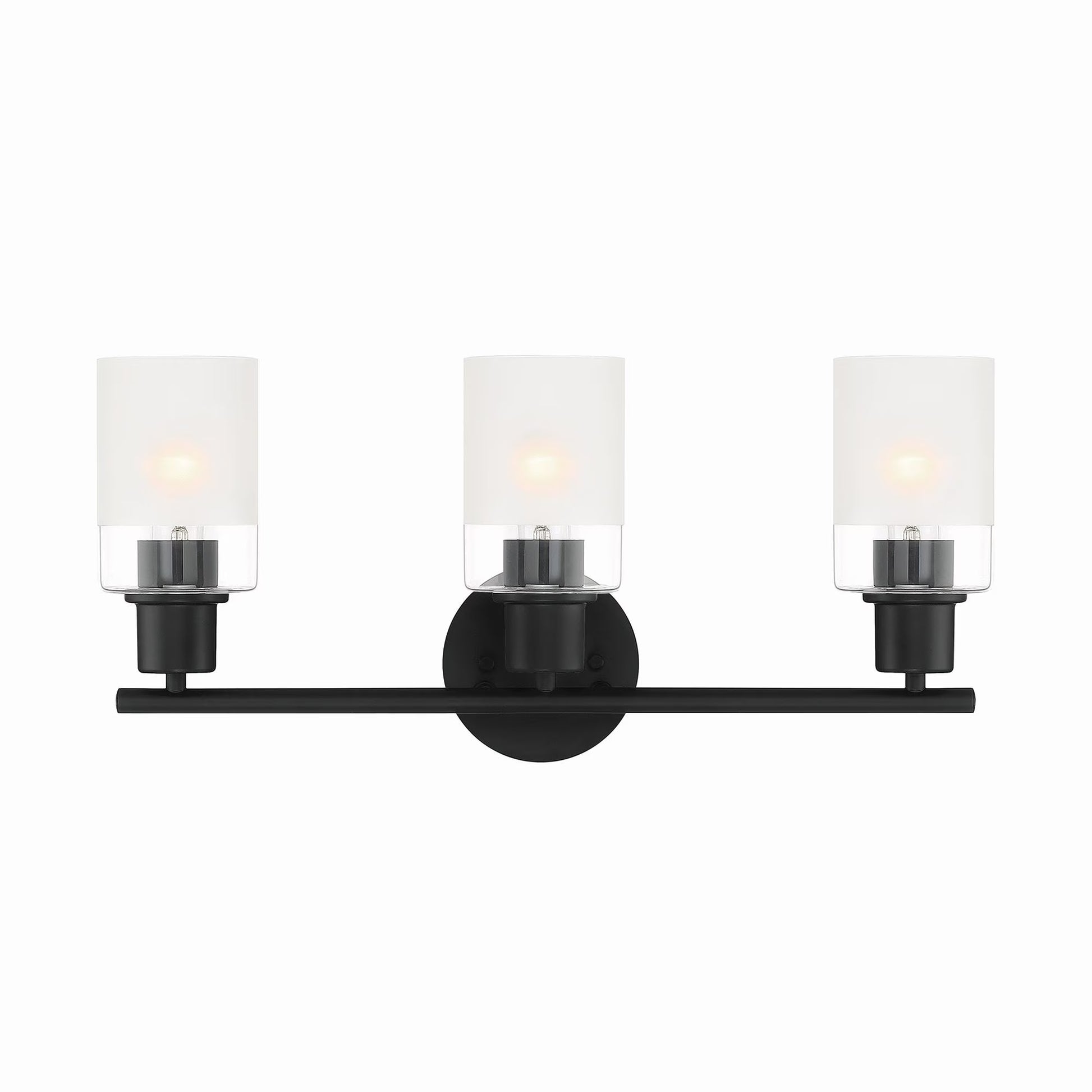 Designers Fountain Cedar Lane 3 Light Brushed Nickel Bathroom Vanity Light Fixture, D236M-3B-BN