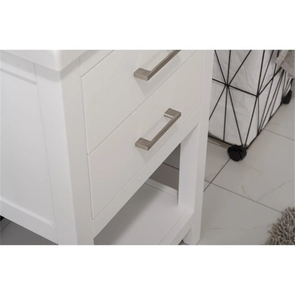 Design Element Cara 20" Single Sink Bathroom Vanity In White