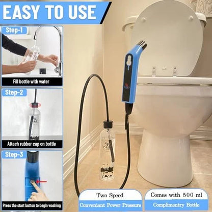Orca Portable Travel Bidet Bottle Handheld Personal Sprayer, Electric Travel Bidet Camping Bathroom Personal Hygiene Cleaning Baby Care Toilet Sprayer Cleaning