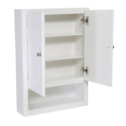 Design House Concord Wood 2-Door Bath Wall Mount Storage Cabinet (21 x 7 x 30), White